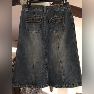 MICHAEL KORS size 0 Denim A-Line Skirt